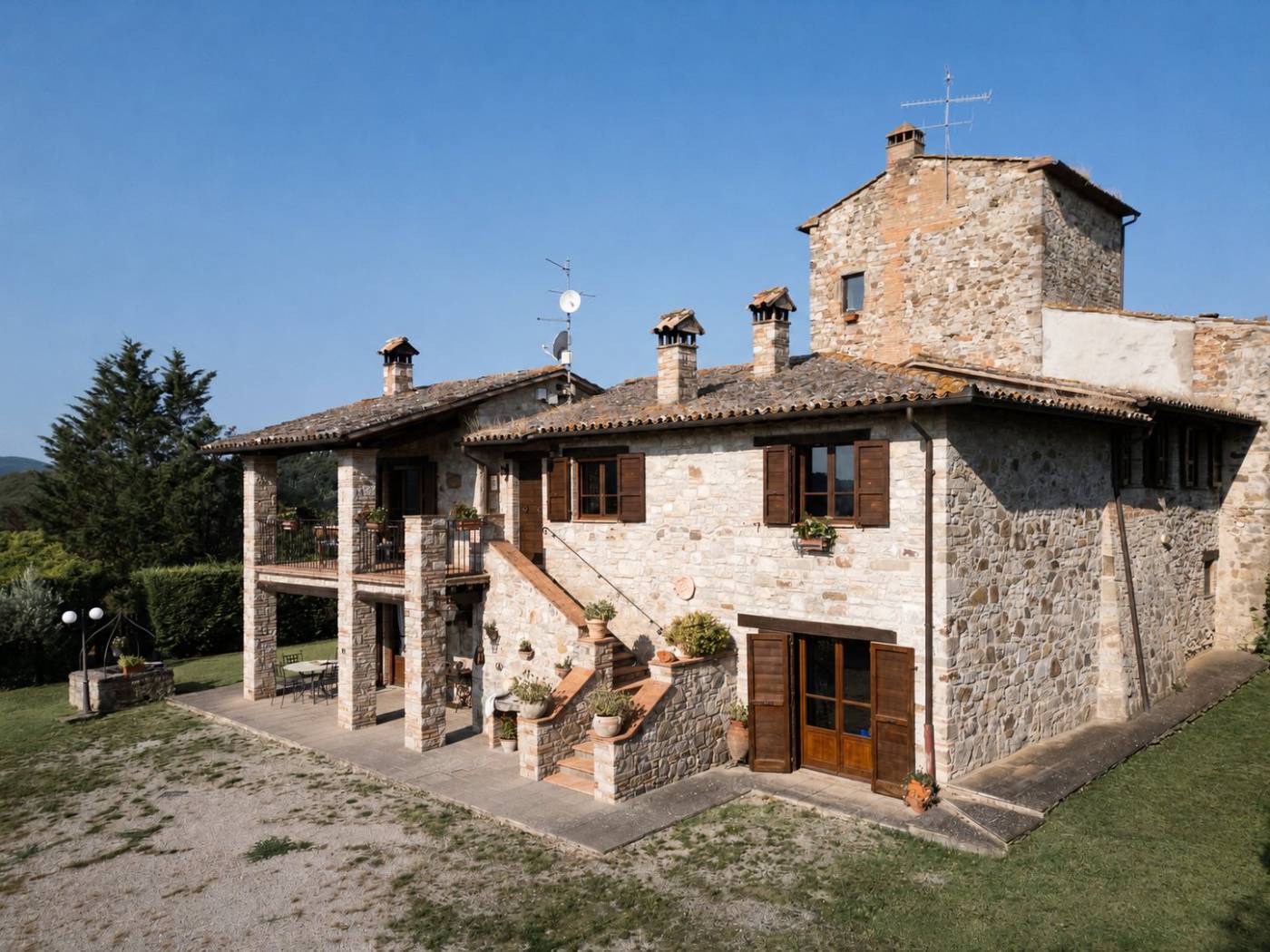 La facciata della casa