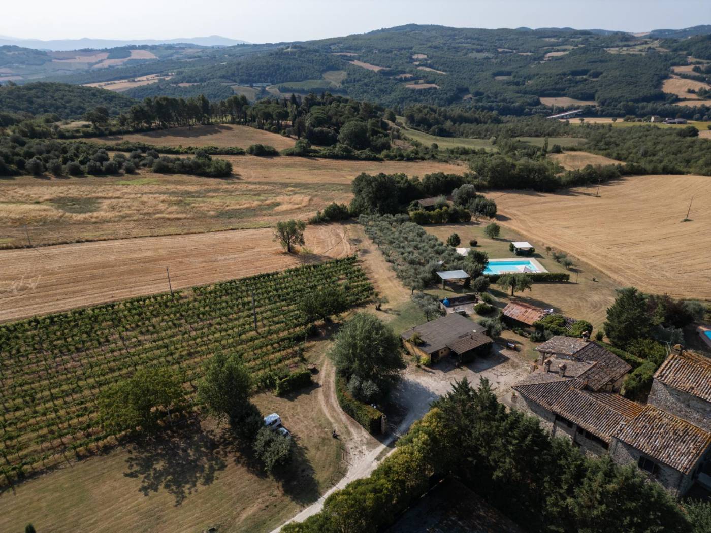 La campagna intorno a Gelsomina